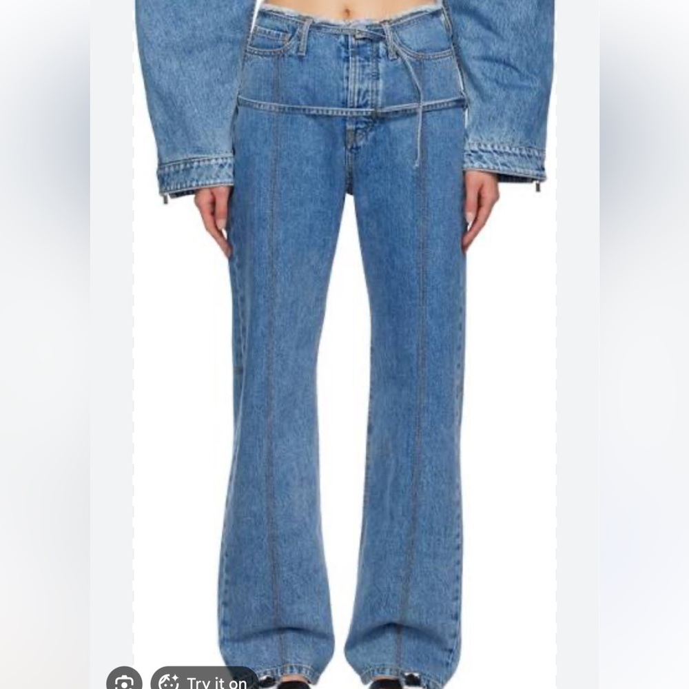 Jacquemus Le Chouchou ‘le de nimes caraco’ jeans in blue - Picture 3 of 8